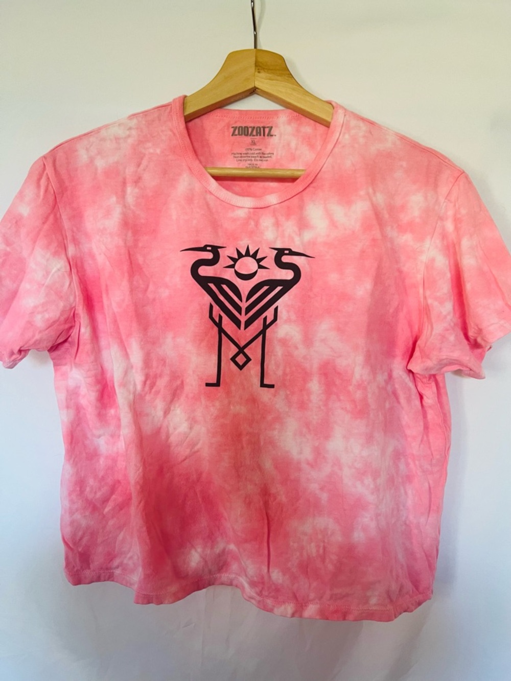 Inter Miami CF Pink Tie Dye Graphic Tee Shirt XL Soccer Fan Club MLS Top